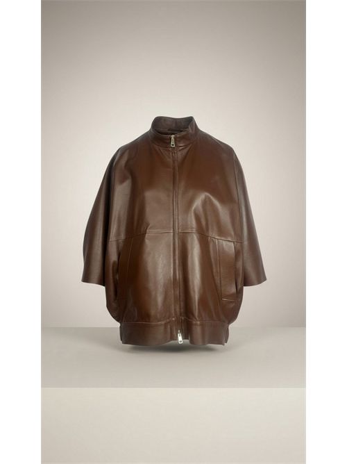 Bomber donna in pelle marrone My Skin | MYF04PELLE OIL